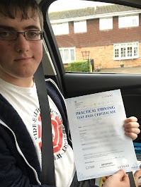 Congratulations Lucas Marples on passing your driving test at Burton this afternoon. Has been a pleasure teaching you and wishing you all the best for the future. Stay safe bud