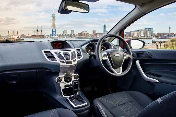 Patient driving instructor Portsmouth tuition vehicle view