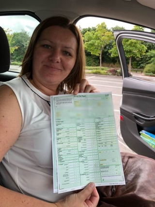 Second Part 2 pass in a few days both with just the one driver fault. First was Nicholas Fearn at Alvaston and today, huge congratulations to Daria who passed at the first time of asking in Burton this morning. Going for a hat trick on Friday with Mitch, no pressure (do I get to keep the match car ?). Looks like lots of Part 3 training in the coming weeks mixed in with the usual learners and Standards check training. Happy days