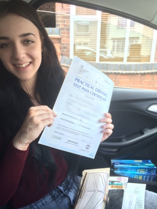 Another first time pass, Congratulations to Tayla Chamberlain who was successful at Loughborough test centre this morning. Great result Tayla enjoy your freedom on the roads, will miss the nervous giggles although they have been gone for a while. Stay safe Chris 