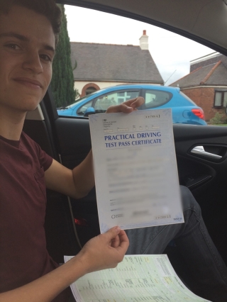 Congratulations to Harry Barnes who passed this afternoon with just 2 driver faults. Well done bud enjoy the freedom and stay safe. Been a pleasure 