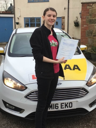 Another first time pass and happy customer ? Congratulations to Victoria Cook on passing her driving test at Alvaston test centre this morning. Good luck for the future and stay safe out there. Hopefully see you soon for either Pass Plus or those Motorway lessons 