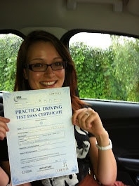 Congratulations Hannah Bailey on passing her driving test at Burton today with just two driving faults. Nice Drive Hannah good luck with the move.