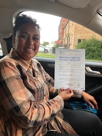 Another day and another test. Smile says it all. Congratulations to Roselyn (Leah) on a great pass today at Alvaston Derby with some nice comments from the examiner. Been a pleasure helping you achieve your goal, wishing you all the best for the future?? Just one more test tomorrow, my last in Derbyshire and new pastures wait back home on the south coast. Can’t wait ??