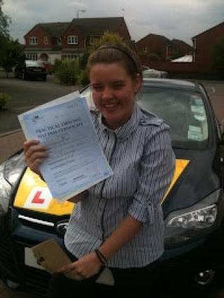 Well done Emma Casey, really proud of you. A great result with just one fault and some really great comments from the examiner.