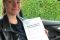 A happy smile that says it all. Congratulations Guste on passing your driving test, first attempt at Derby Alvaston this afternoon. You have been a joy to help get on the road and a big thanks for the Thornton’s chocolates which will go down very nicely. Take care, stay safe ??
