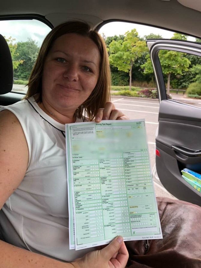 Second Part 2 pass in a few days both with just the one driver fault. First was Nicholas Fearn at Alvaston and today, huge congratulations to Daria who passed at the first time of asking in Burton this morning. Going for a hat trick on Friday with Mitch, no pressure (do I get to keep the match car ?). Looks like lots of Part 3 training in the coming weeks mixed in with the usual learners and Standards check training. Happy days