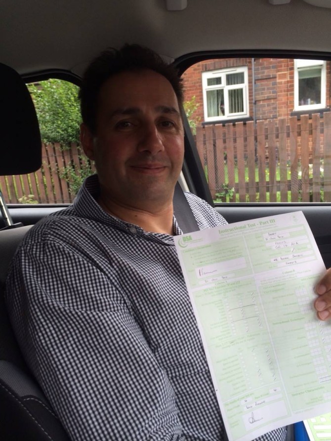 Congratulations to Derek Samson on passing his part 3 this morning at Sin Fin Derby. Enjoy your new career Derek and have a great holiday in Florida.