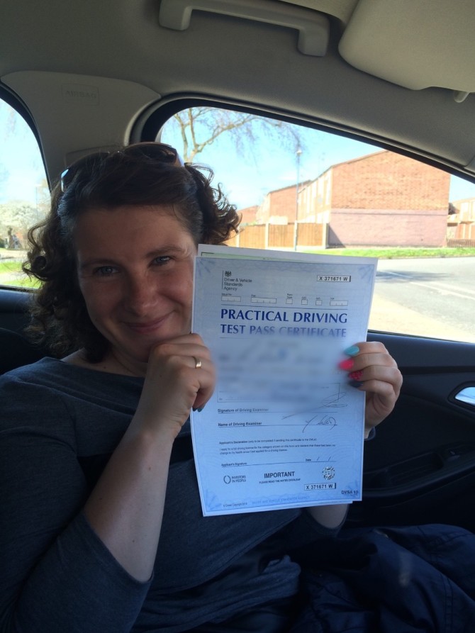Fantastic result Honorota, congratulations on passing at Burton this morning with just 2 driving faults. The whole of Derbyshire must of heard your screams of delight and my ears will be ringing for days? Stay safe will miss you and enjoy Poland when you visit later in week. Congratulations you! You only went and passed.