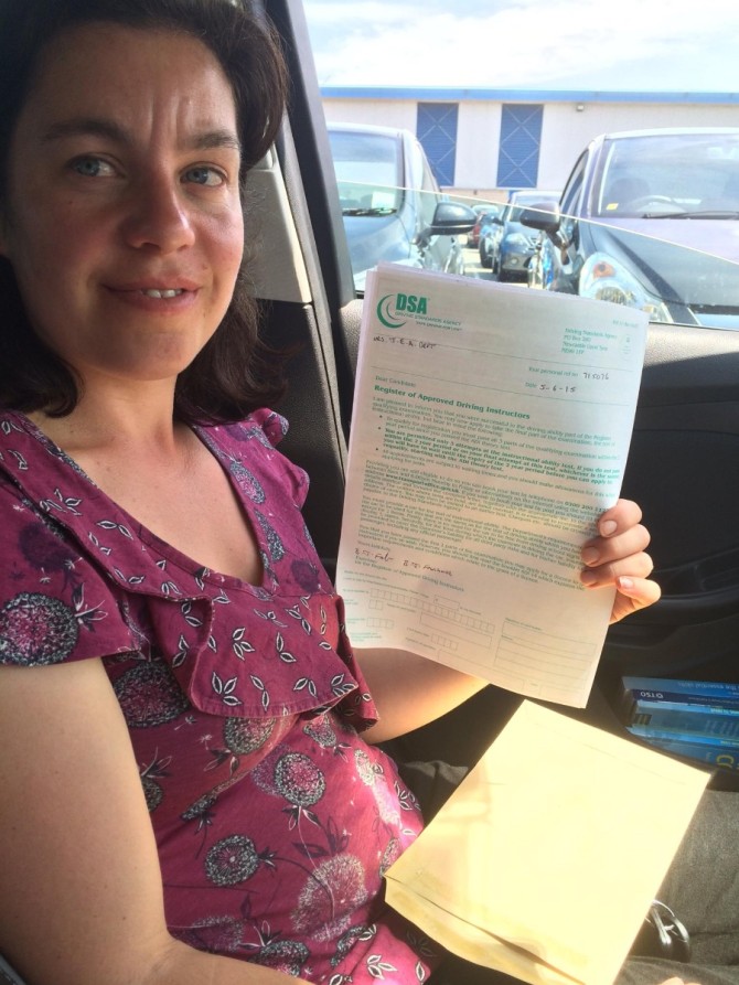 A successful morning with a part 3 pass first thing and now Jane Deft passes her part two. Congratulations, nice drive enjoyed watching from the back ? First time pass just two driving faults, top job. Easy part now ? see you a week Saturday.