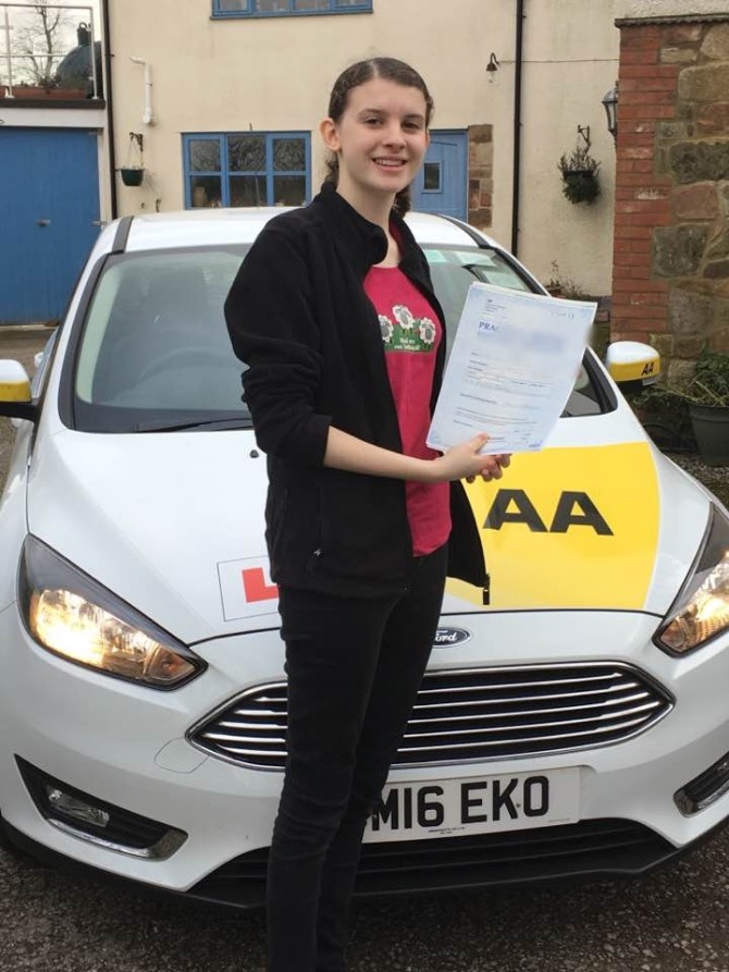 Another first time pass and happy customer ? Congratulations to Victoria Cook on passing her driving test at Alvaston test centre this morning. Good luck for the future and stay safe out there. Hopefully see you soon for either Pass Plus or those Motorway lessons