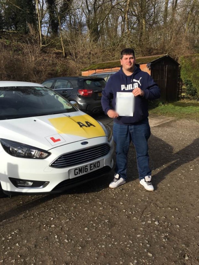 Another week, another test and another pass. First attempt, 3 driver faults Congratulations Chris. Nice drive look forward to seeing you for Pass Plus ?