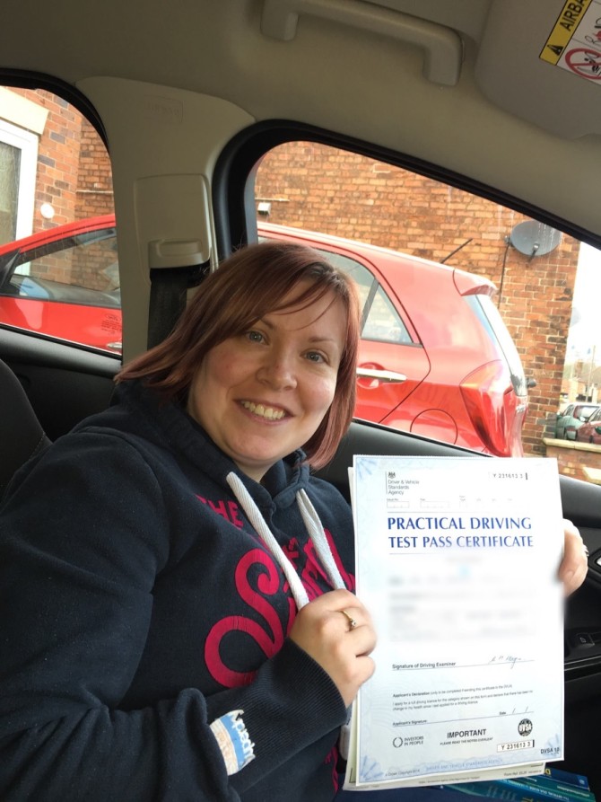 A very happy Amy Marklew who has just passed her driving test this afternoon at Burton. Congratulations Amy it's been an absolute pleasure and I look forward to having a lie in on Fridays now ? Enjoy your new freedom and stay safe