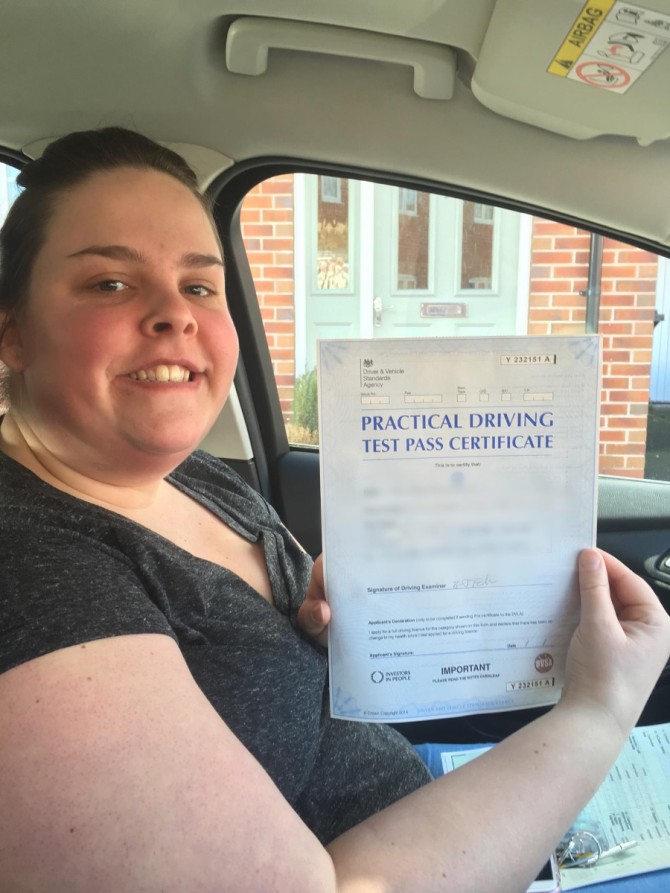 Congratulations to Zoe Goodwin who passed her driving test at Burton this afternoon. Stay safe Zoe, enjoy your new freedom well deserved ?