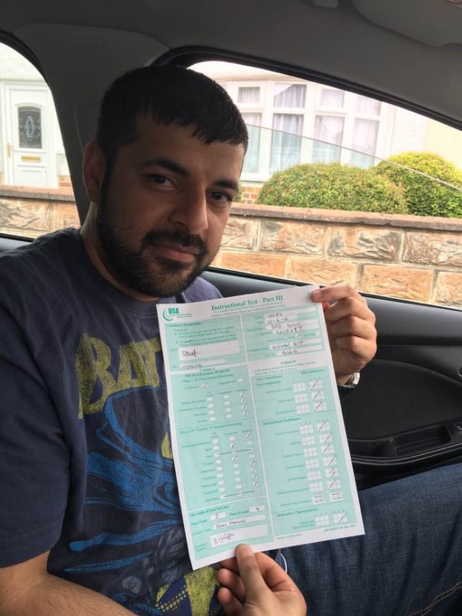 A well deserved result for Rizwan Butt this morning who passed his part 3 at Alvaston Derby. Been tough with all you have had to deal with these past 6 months or so and no doubt a big relief to you. Look forward to seeing you out on the road and remember I'm just a phone call away if you need any help or advice. Well done Riz 