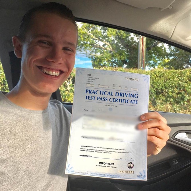 Huge Congratulations to Jan Gibson passing his driving test at Burton this morning. Good comments from your examiner, just two driver faults, a great result. Nice to see your Dad there at the end and how proud and pleased he was to. Take care Jan and good luck for the future ?