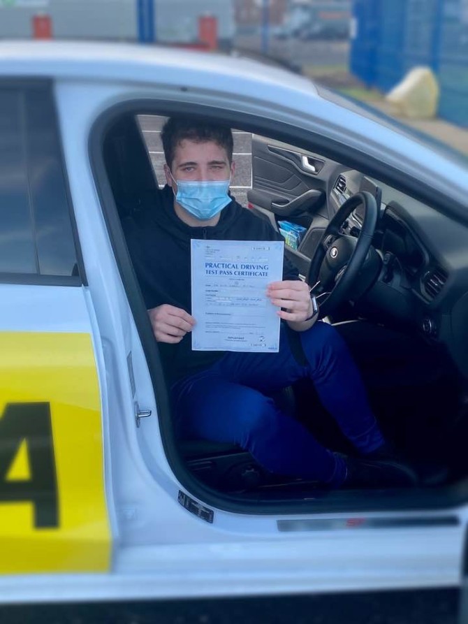 Well I suppose it was worth the 7 o’clock start this morning. Congratulations to Rhys Elston passing his driving test at Lee on Solent this morning. Stay safe bud ?
