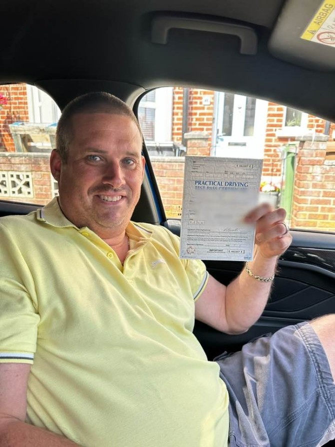 Another great first time pass. This time for David Mackenzie, passing at Portsmouth this morning. Stay safe bud ?