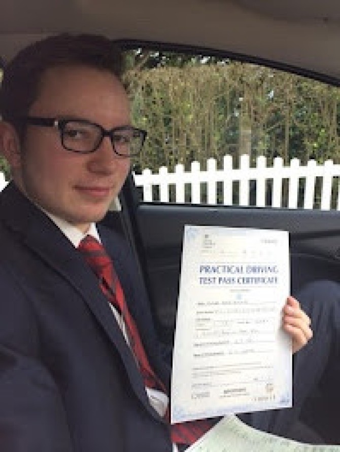 Ollie! Ollie! Ollie!....Oy!Oy! Oy! Well done bud great drive and another first time pass ? Stay safe Oli Pointer and hope to see you for Pass plus or Motorway soon.