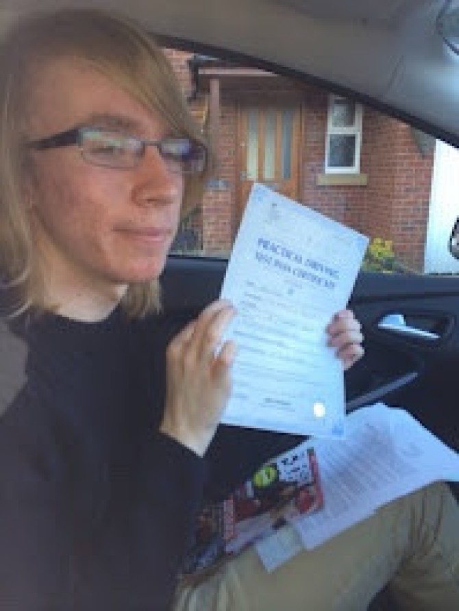 Congratulations Jack Farr. Another great first time pass at Loughborough test centre. Even more impressive after the fun with the front tyre blow out on your last lesson. I know it knocked your confidence but you had no where to go and couldn't avoid the brick in the road. Did us both proud today ? hope to see you soon for pass plus or motorway.