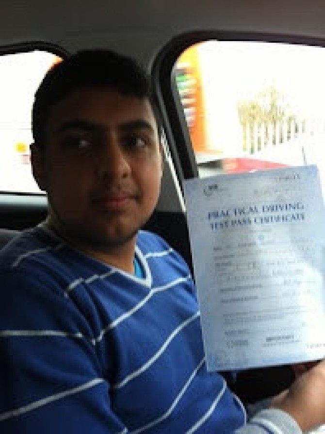 A massive well done to Huzaefa Hussein and Ricarda Steele both passing their Driving Test today at Burton. H, only 1 driver error great drive buddy! may be now you will start believing that you are a good driver. Ricarda....wow!! So pleased for you. Nice drive with just 3 minors. Told you so!! Take care the pair of you and enjoy the open road.