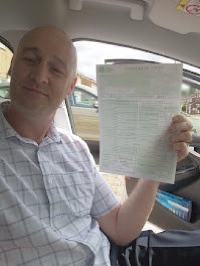 Huge congratulations to Darryl Underhill who was successful at Part 3 this afternoon at Burton. Well done Darryl all the hard work has paid off. Enjoy your new career and I look forward to seeing you on the road as a BSM instructor