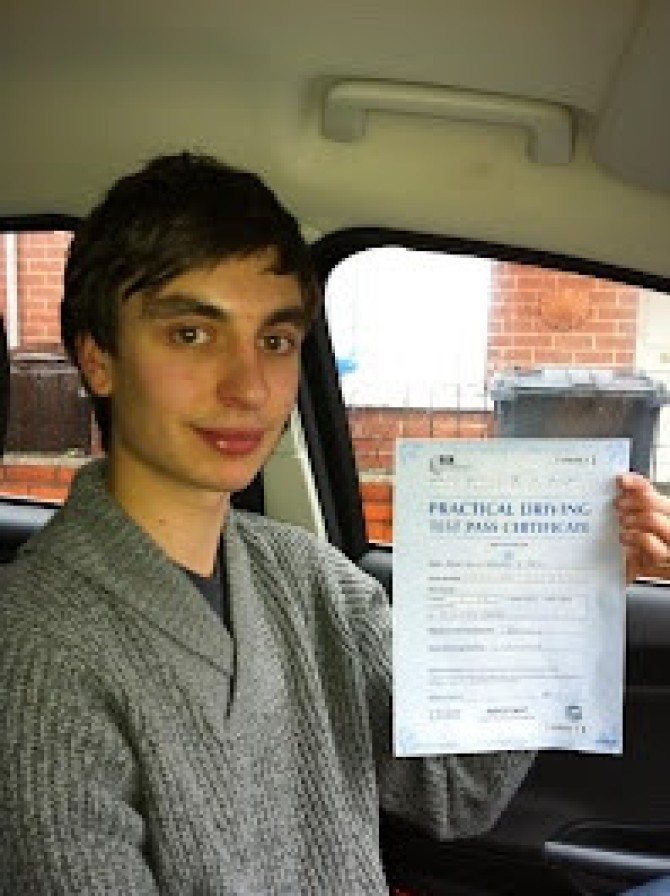 Congratulations to Ben Perry on passing his Driving Test today at Sin Fin with just 2 driver faults. Hope your 21st Birthday goes well next week and see you soon for pass plus.