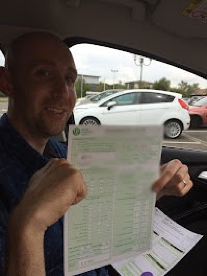 Congratulations to Andrew Forrester on passing part 3 at burton this dinner time. Not easy under pressure and I felt your pain from the back but hey Smile your an ADI. Good luck with your new career and remember I'm at the end of the phone 