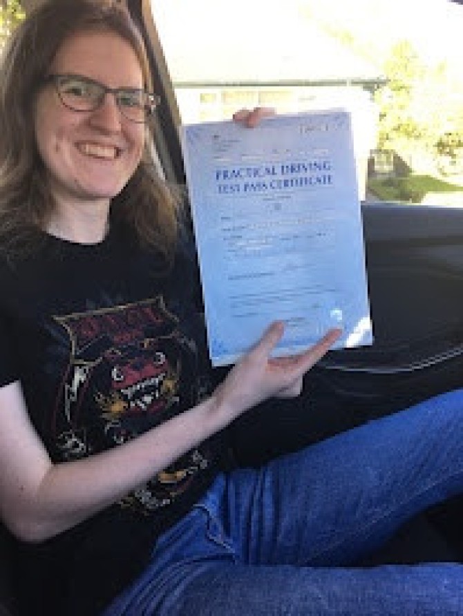 Congratulations to Becky Redfern on passing her driving test this afternoon at Alvaston Derby with just two driver faults. All those nerves....humbug, told you you'd pass. Enjoy your freedom out in your car, stay safe Chris ?