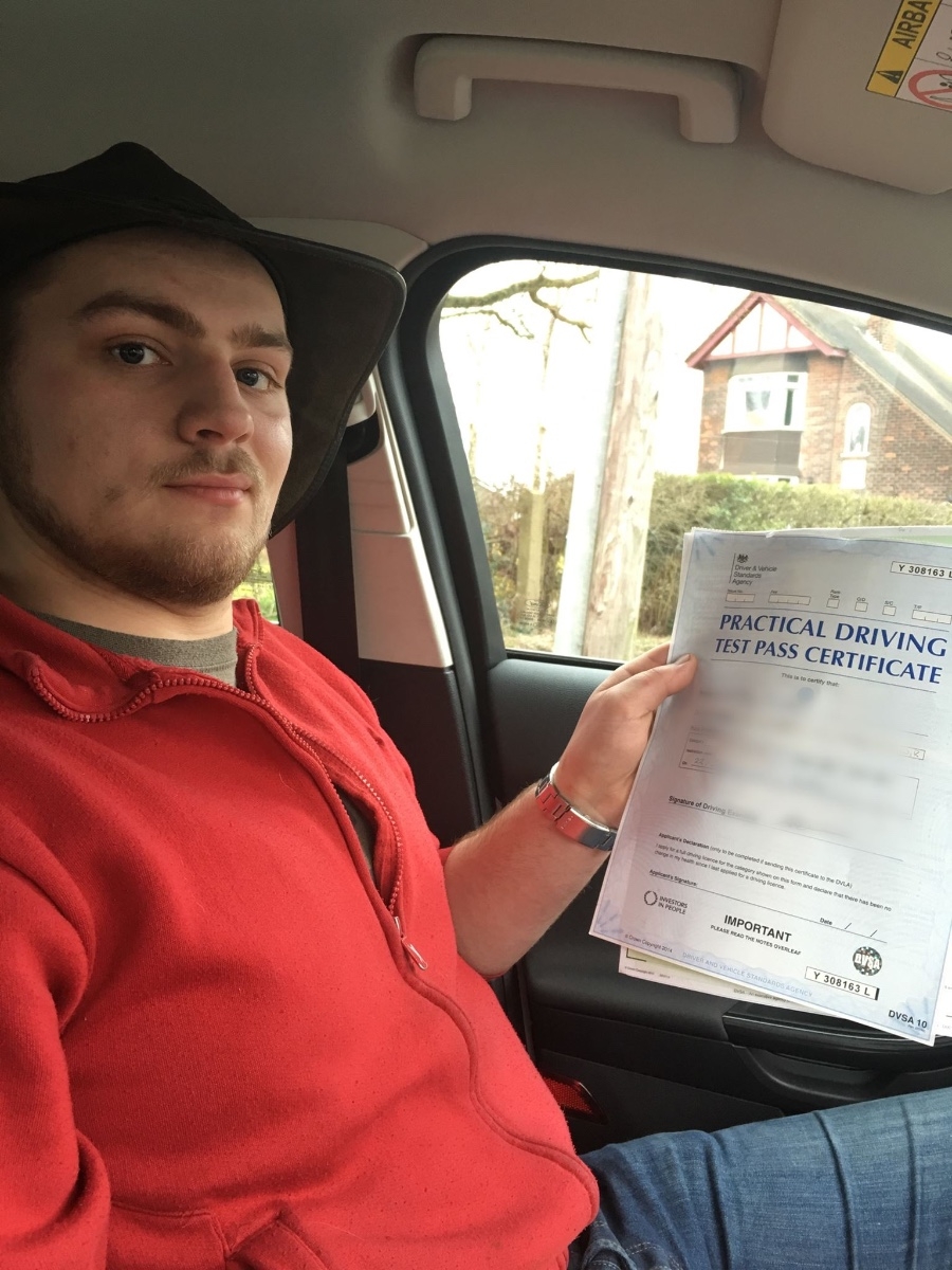 A very special congratulations to Wes Furner who passed his Driving test this afternoon, first attempt. You have worked hard Wes and I am really pleased that you took on board the advice given and got the result you wanted. Fantastic result and I hope to see you in the future for pass plus 