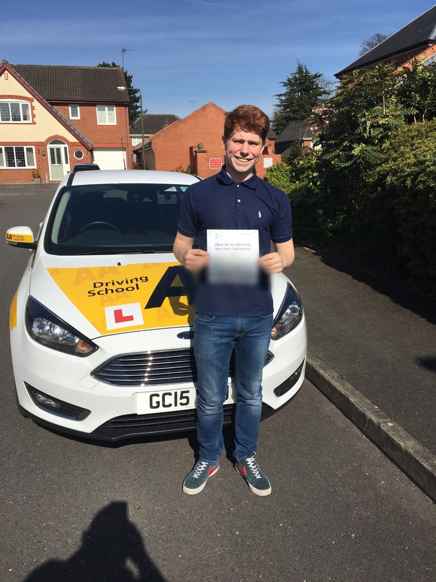 Congratulations Andrew Miles on passing your driving test at Burton this afternoon. Must have been a reason the DVSA moved it back an hour but who cares ? Stay safe bud.
